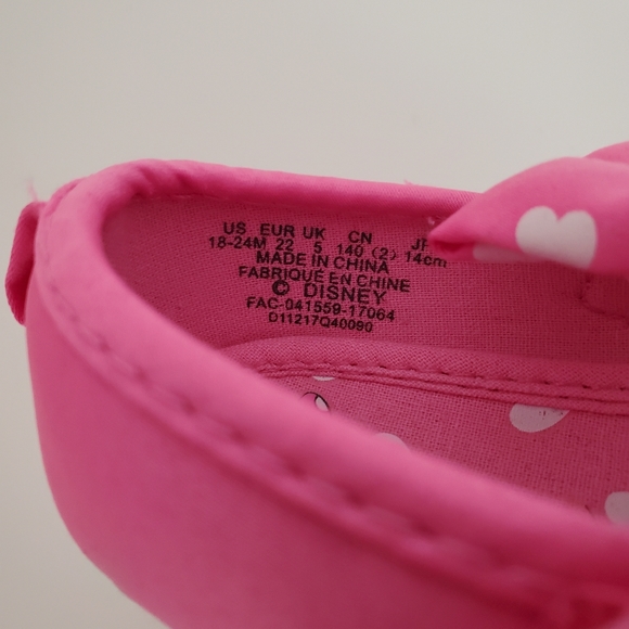 🆕️Baby Disney Minnie Mouse Shoes 18-24M - Picture 3 of 5